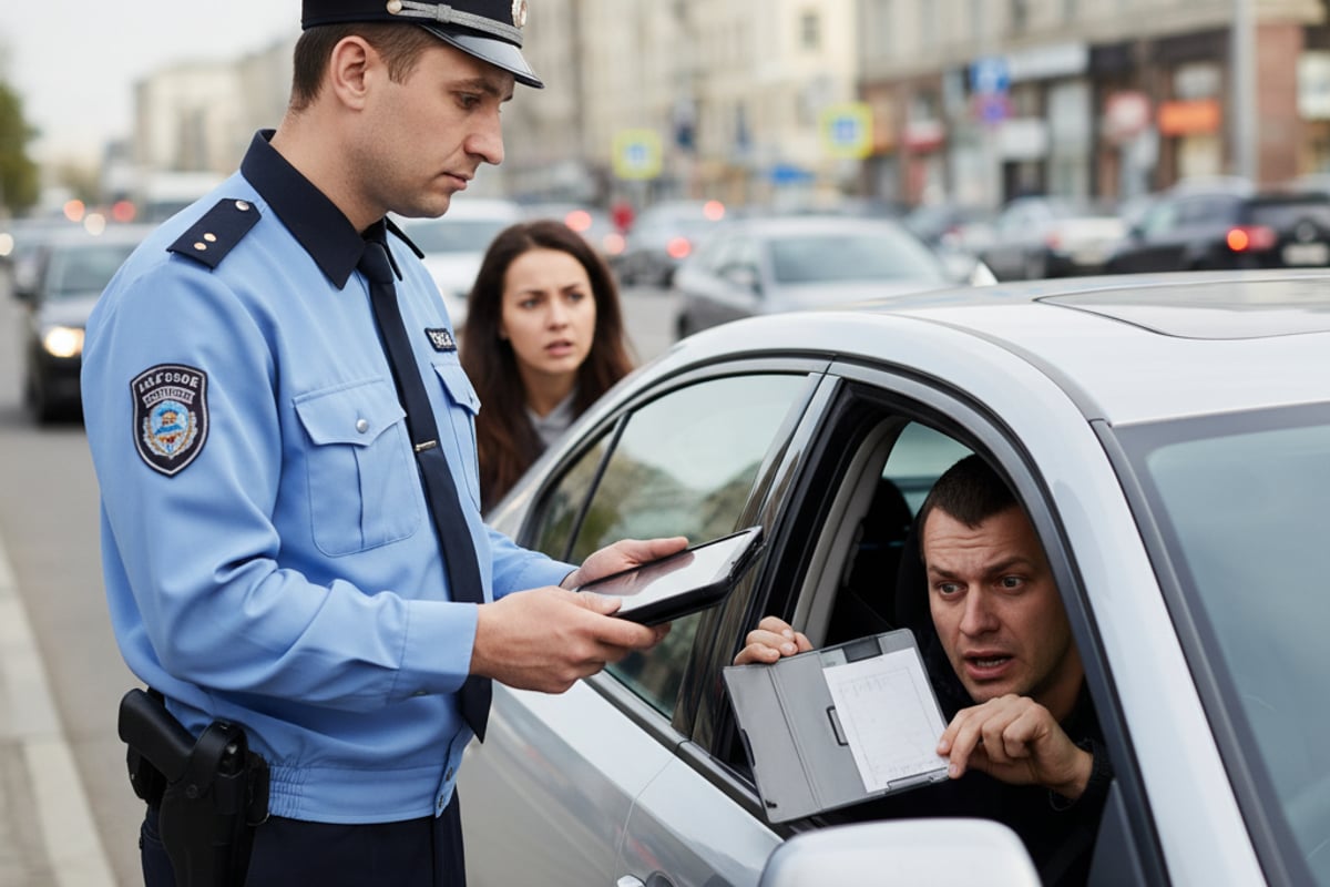 traffic police control