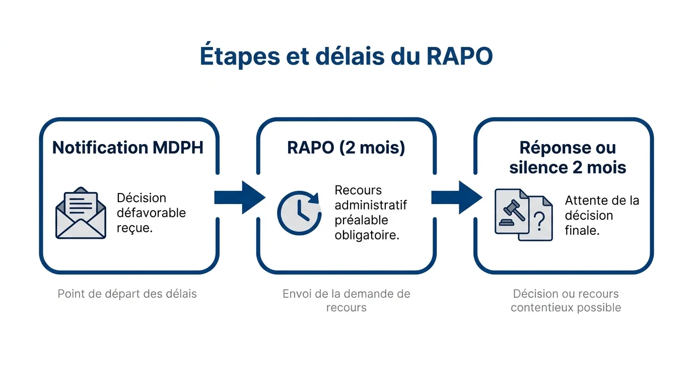 Etapes et delais du RAPO
