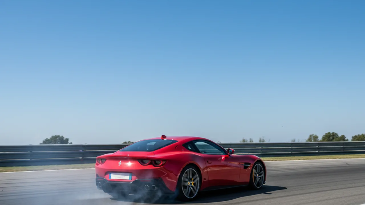 Supercar GT en pleine action sur le circuit du Castellet
