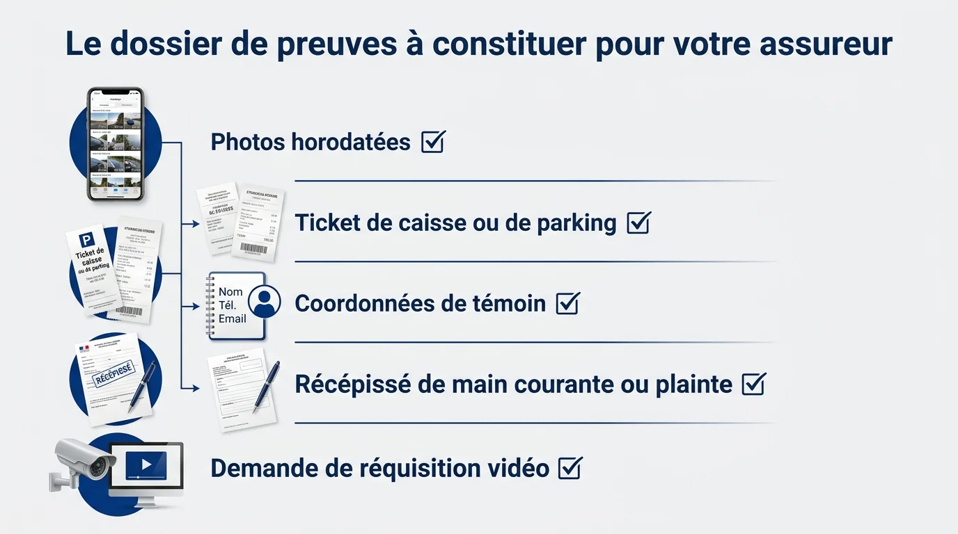 Le dossier de preuves à constituer pour votre assureur