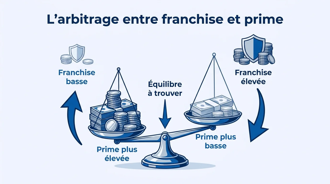 L'arbitrage entre franchise et prime
