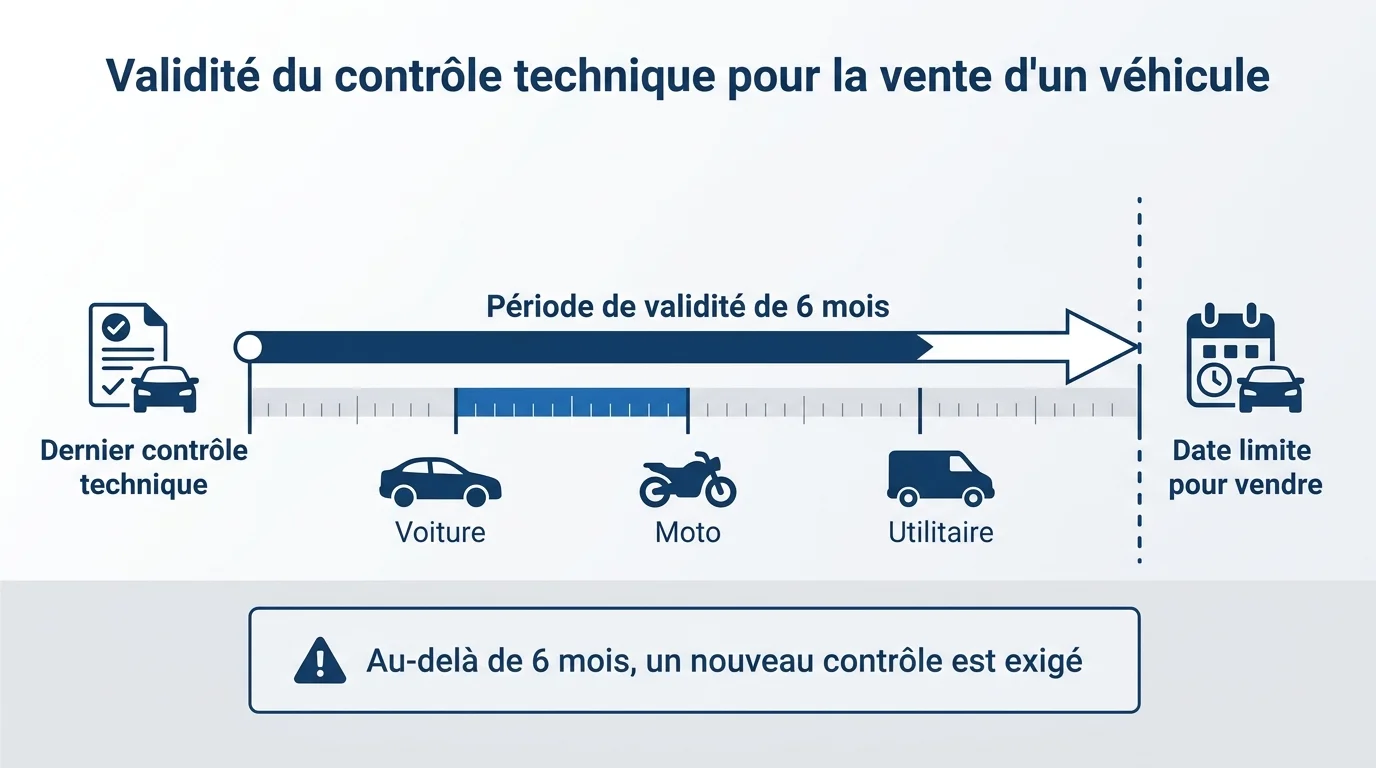 Le contrôle doit dater de moins de 6 mois au jour de la vente