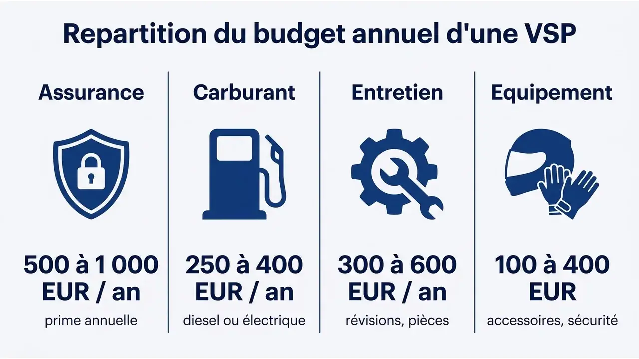 Répartition du budget annuel d'une VSP